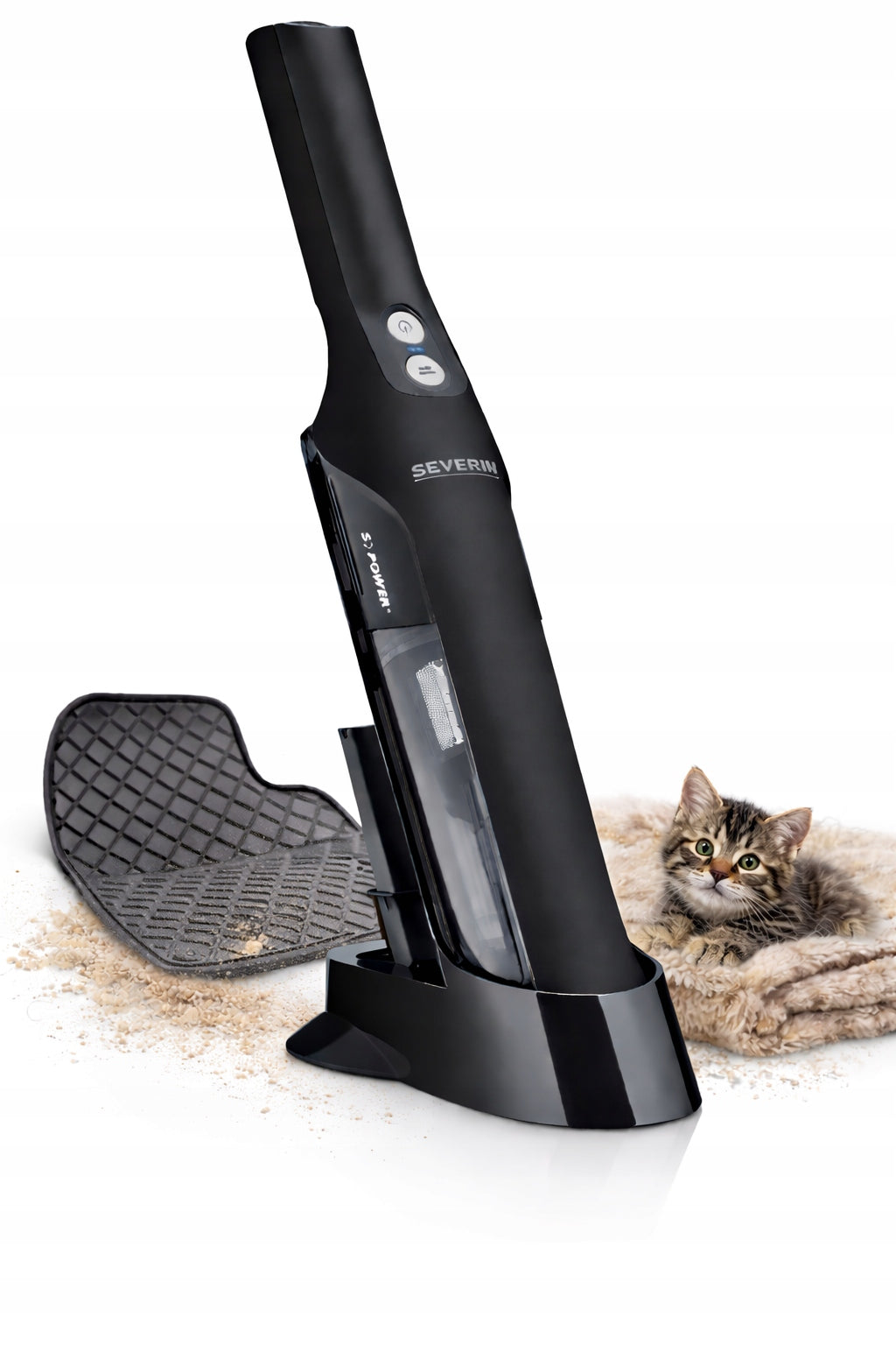 CORDLESS HANDHELD VACUUM CLEANER 2IN1 120W 30MIN 2 TIPS SEVERIN HV9589