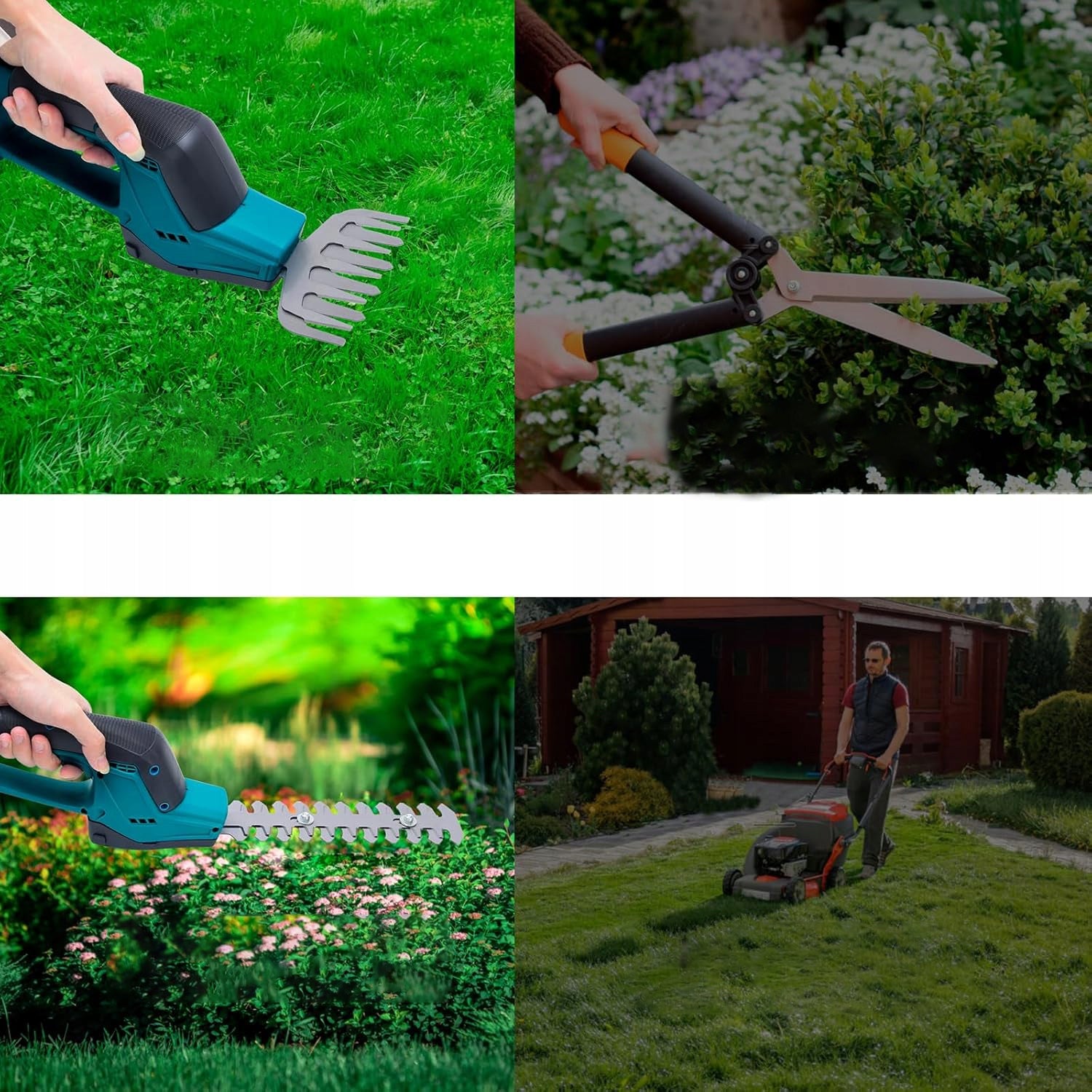CORDLESS HEDGE GRASS SHEAR CORDLESS SHRUB PRUNER Maximum cut branch thickness 18 mm