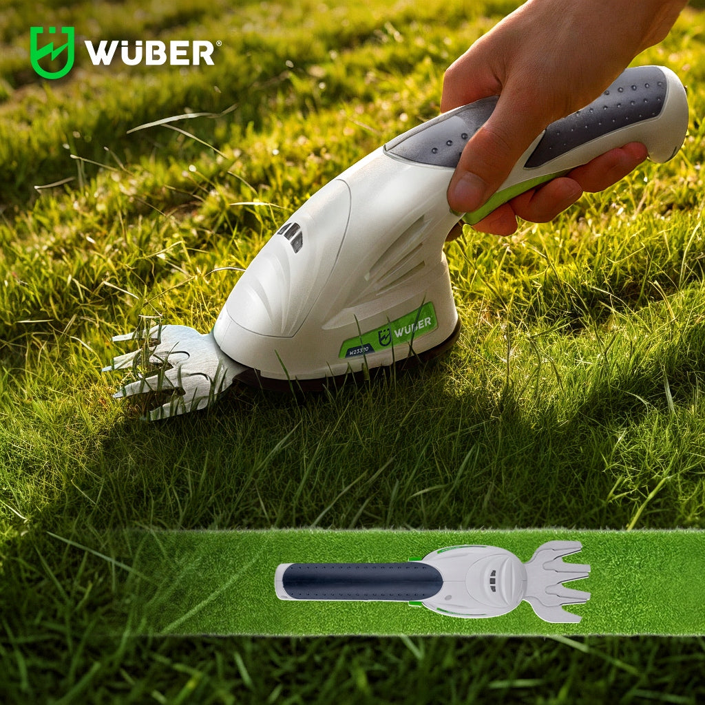 CORDLESS HEDGE GRASS SHEARS 2IN1 TRIMMER USB-C 120 MM +2xBLADE Brand Wuber
