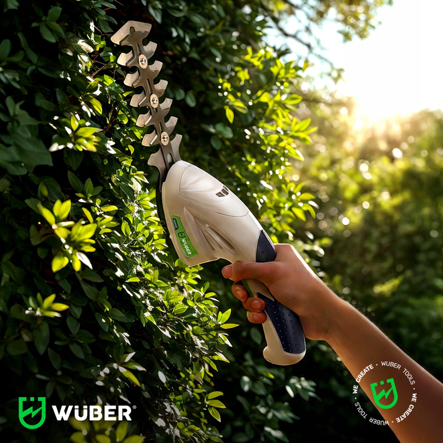 CORDLESS HEDGE GRASS SHEARS 2IN1 TRIMMER USB-C 120 MM +2xBLADE Power supply battery operated