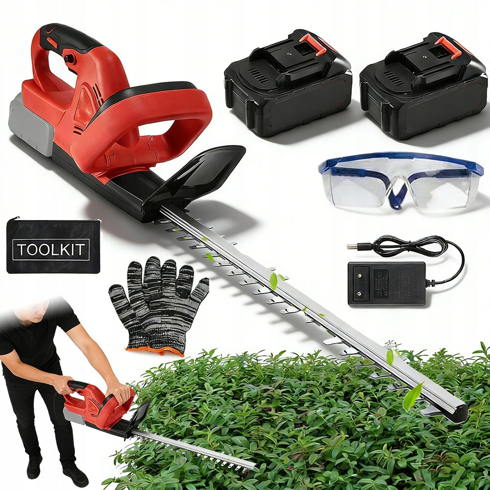 CORDLESS HEDGE TRIMMER 500W STRONG 1500RPM 2 AKU FAST CUTTING