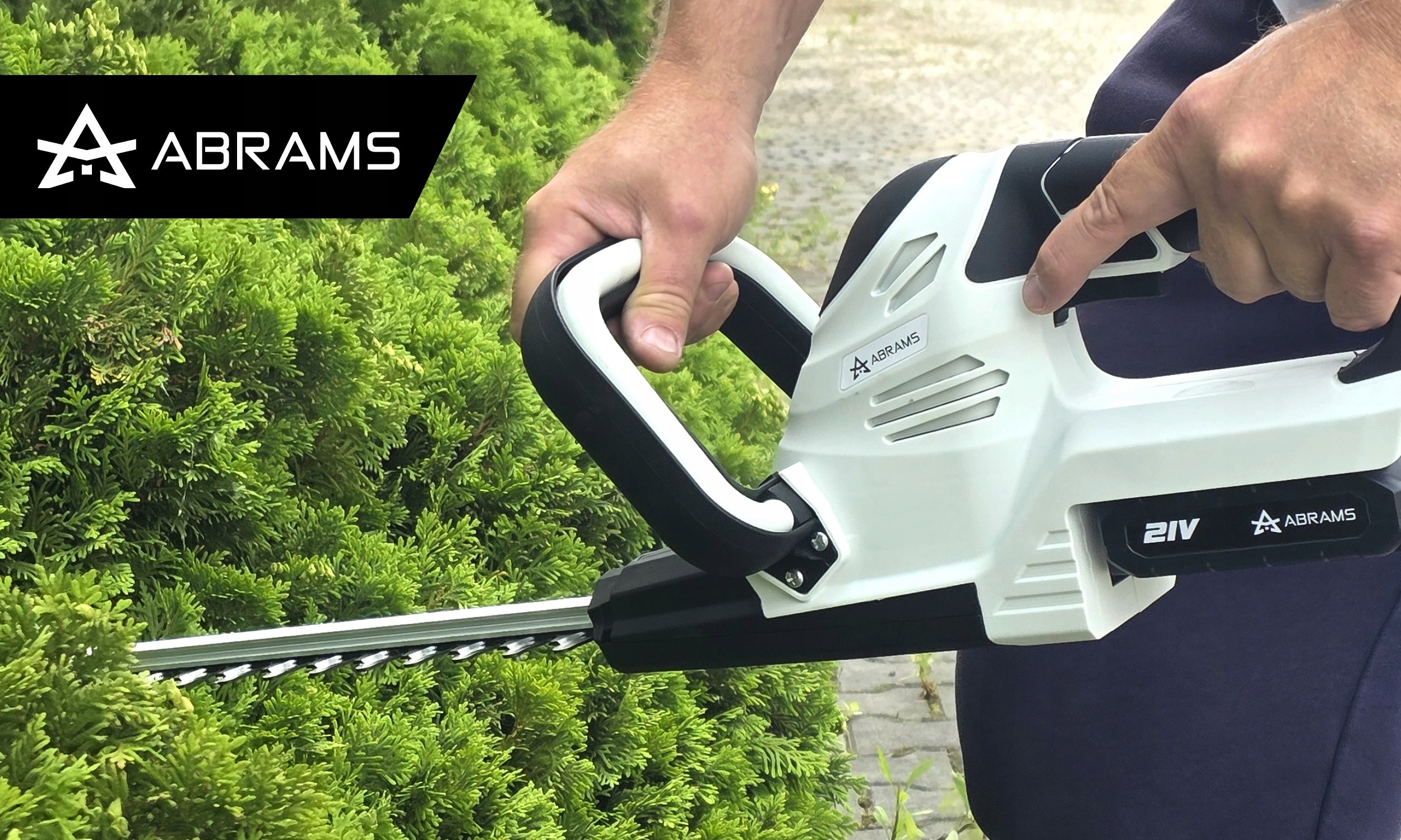 CORDLESS HEDGE TRIMMER SHRUB ELECTRIC SHEARS STRONG Working length 48 cm