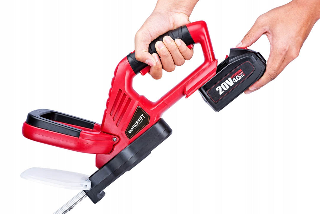 CORDLESS HEDGE TRIMMERS FOR SHRUB BRANCHES PRUNING SHEAR 510MM WORCRAFT Working length 510 cm