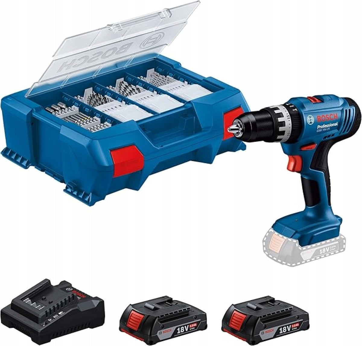 CORDLESS IMPACT DRIVER BOSCH PROFESSIONAL 18V-25 2*2Ah