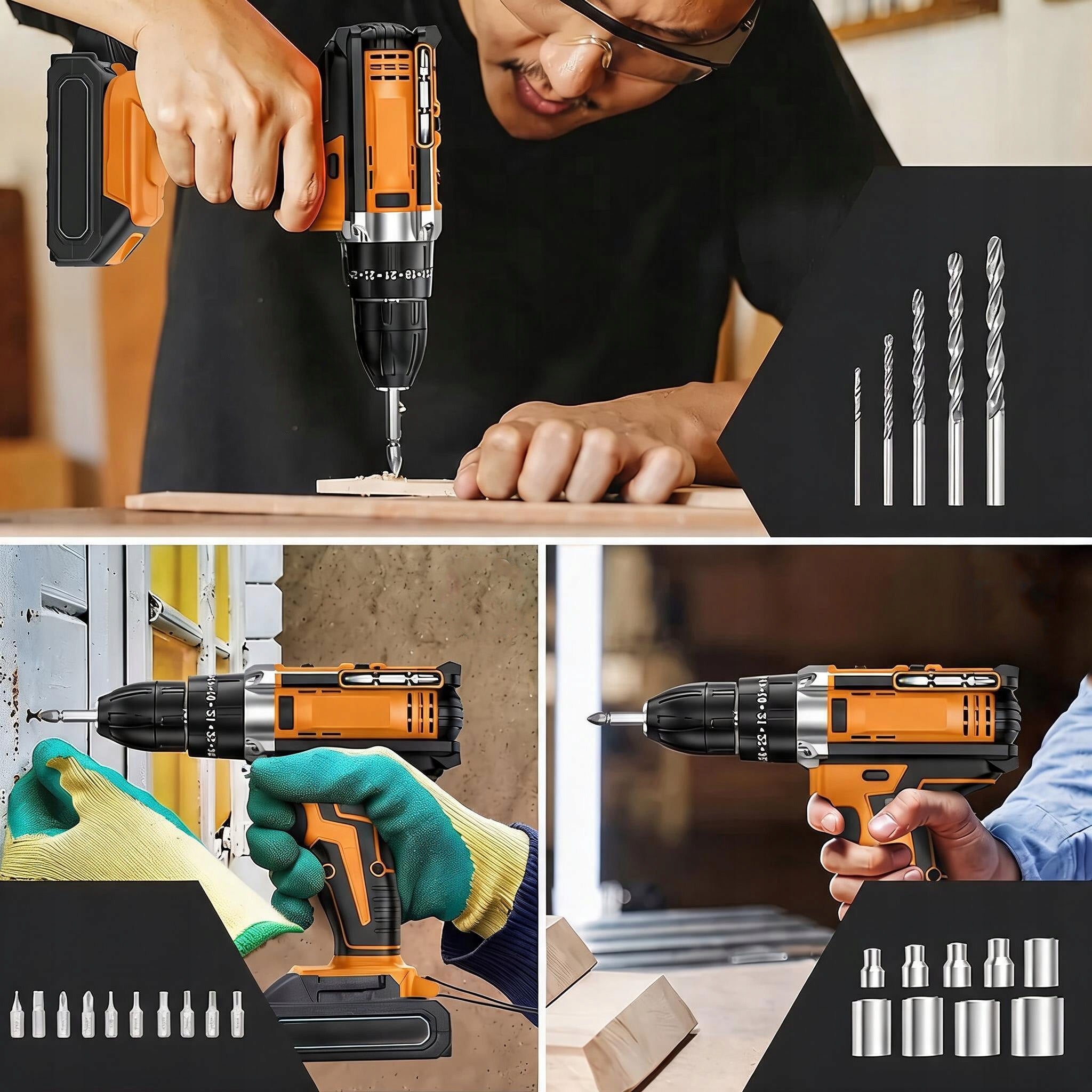 CORDLESS IMPACT DRIVER ELECTRIC DRILL 2X 21V SET SUITCASE Manufacturer code PM1411