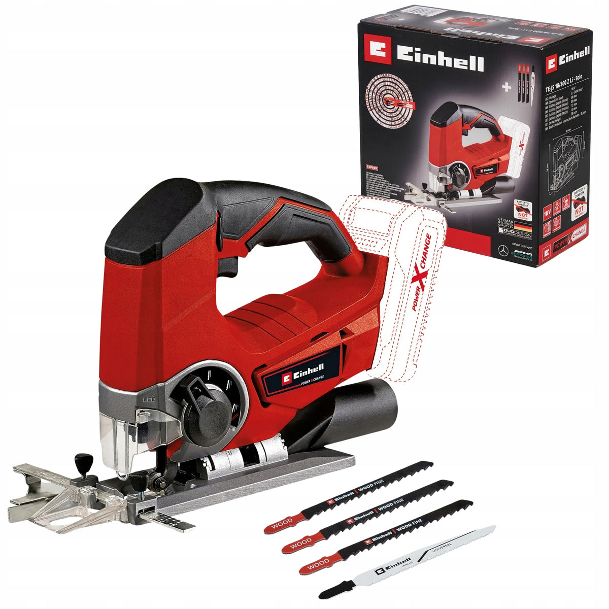 CORDLESS JIGSAW EINHELL EXPERT TE-JS 18/800 Z Li 18V SOLO