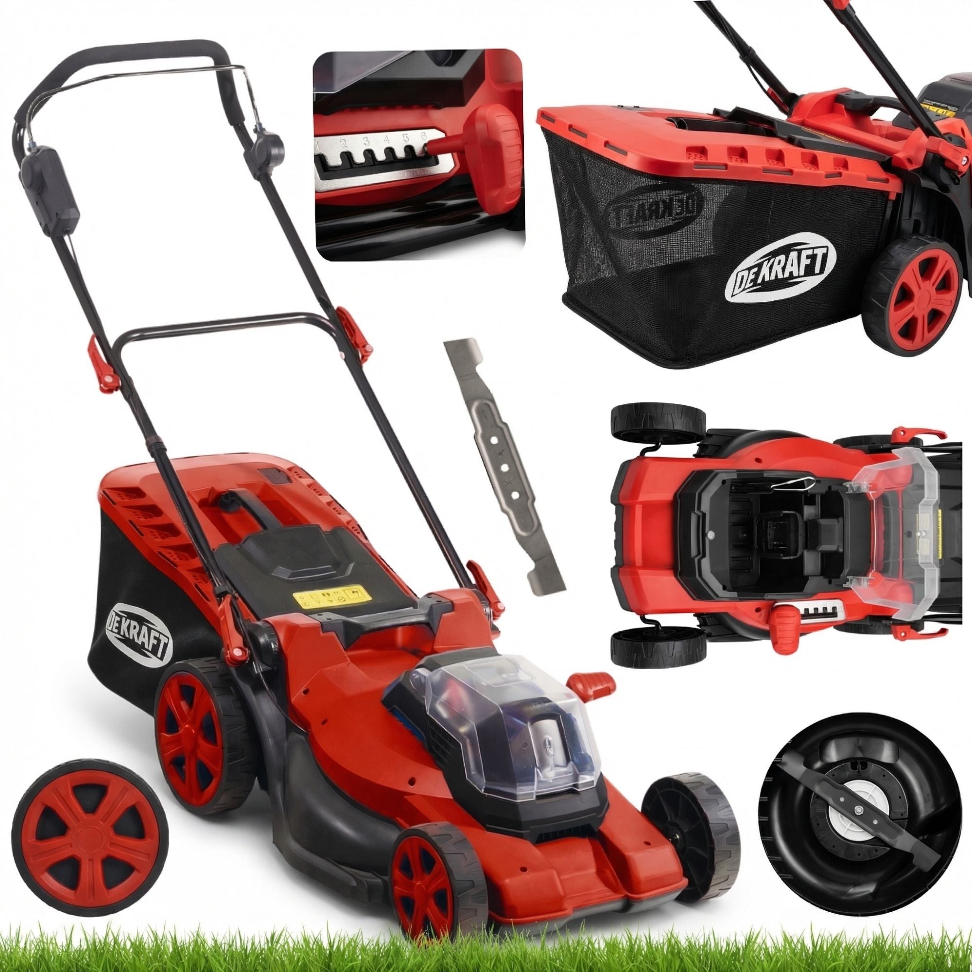 CORDLESS LAWN MOWER DEKRAFT DE382AK0 38cm 18V NA AKU MAKITA