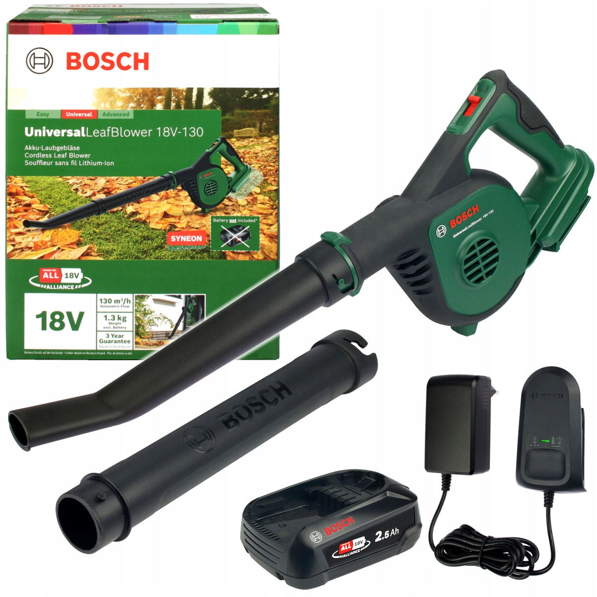 CORDLESS LEAF BLOWER UniversalLeafBlower 18V-130 BOSCH 1x2,5