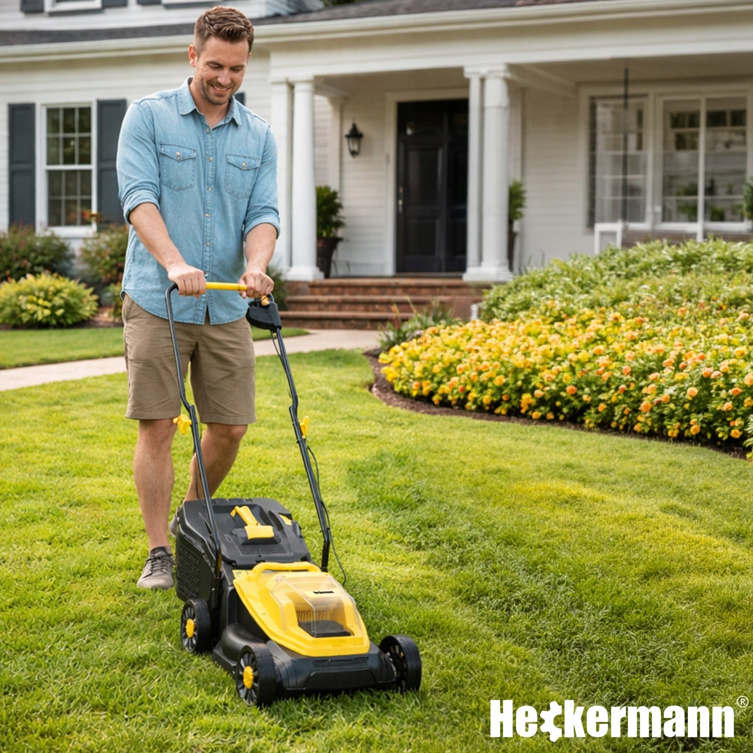 CORDLESS MOWER 32CM ELECTRIC GARDEN GRASS MOWER 20V BASKET 35L Basket capacity 35 l