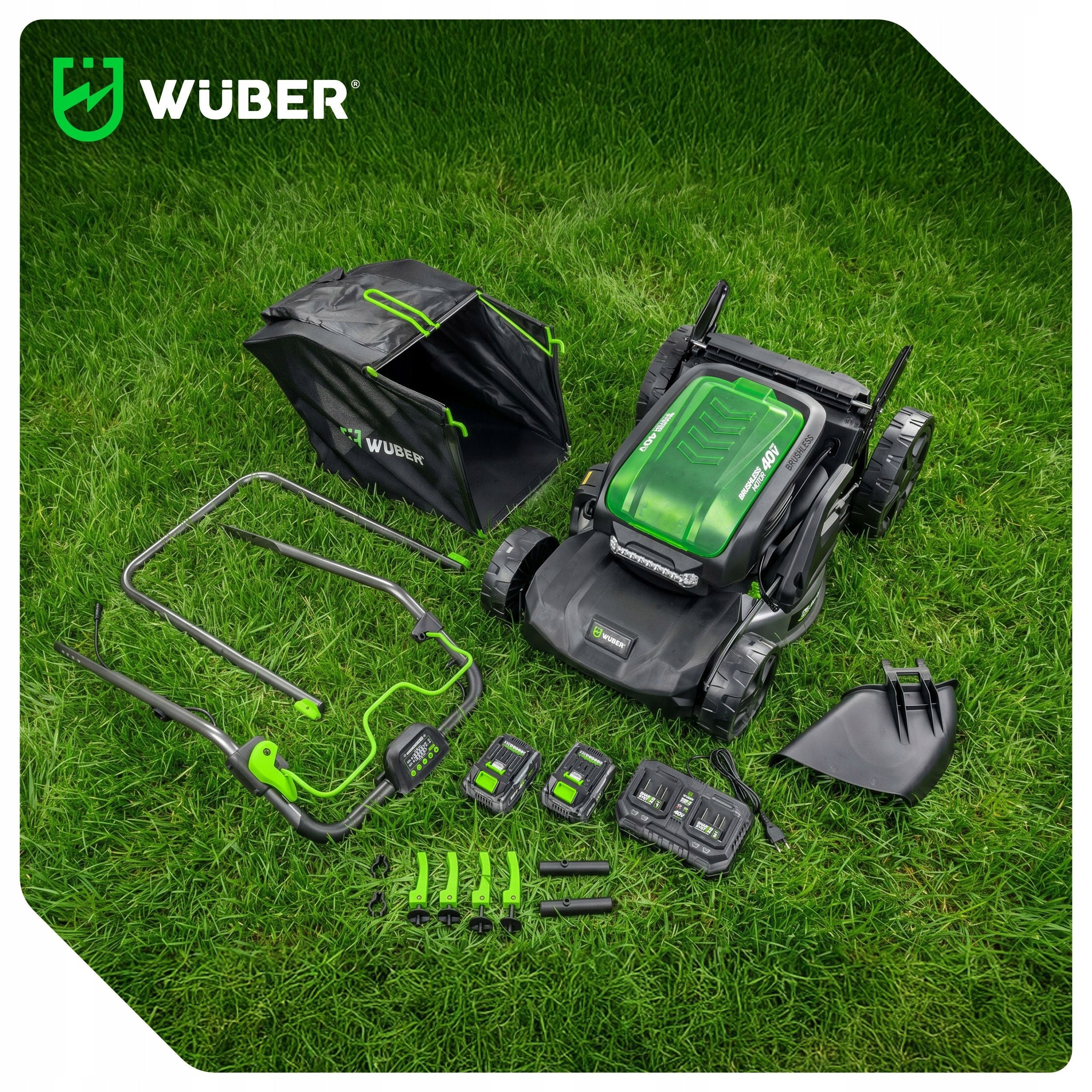 CORDLESS MOWER WITH DRIVE 47CM 2xAKU 4AH 40V CHARGE STRONG OPERATION 60 MIN Manufacturer code W05805 KOSIARKA AKUMULATOROWA Z NAPĘDEM 40V