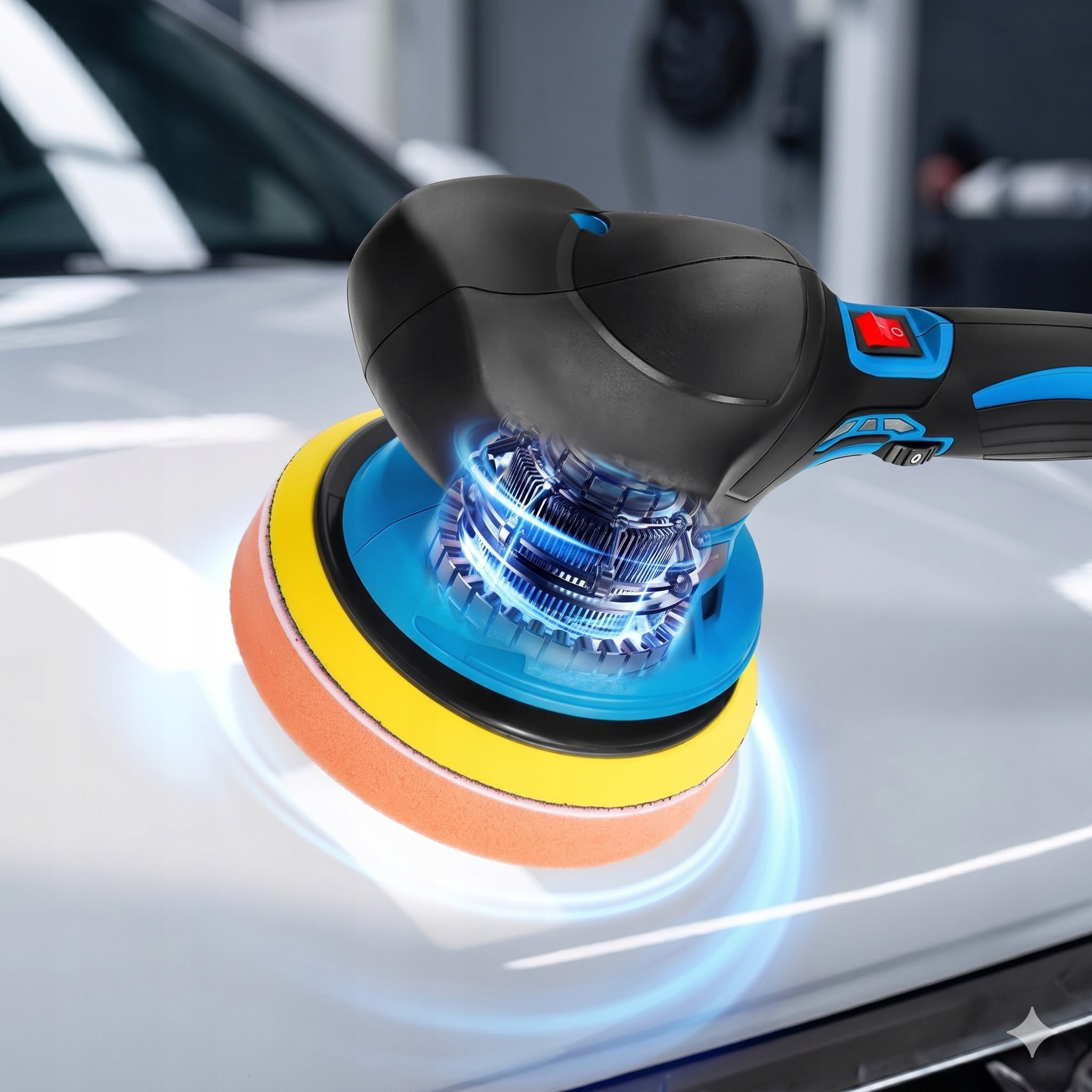 CORDLESS POLISHER WITH ADJUSTABLE FOR POLISHING AND WAXING Packaging status original