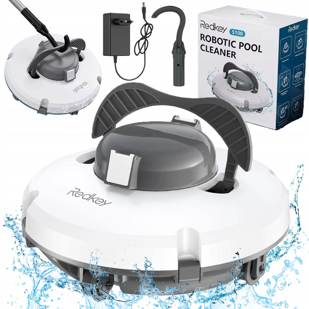 CORDLESS POOL VACUUM CLEANER ROBOT FOR SWIMMING POOL AUTOMATIC 130min 100m²