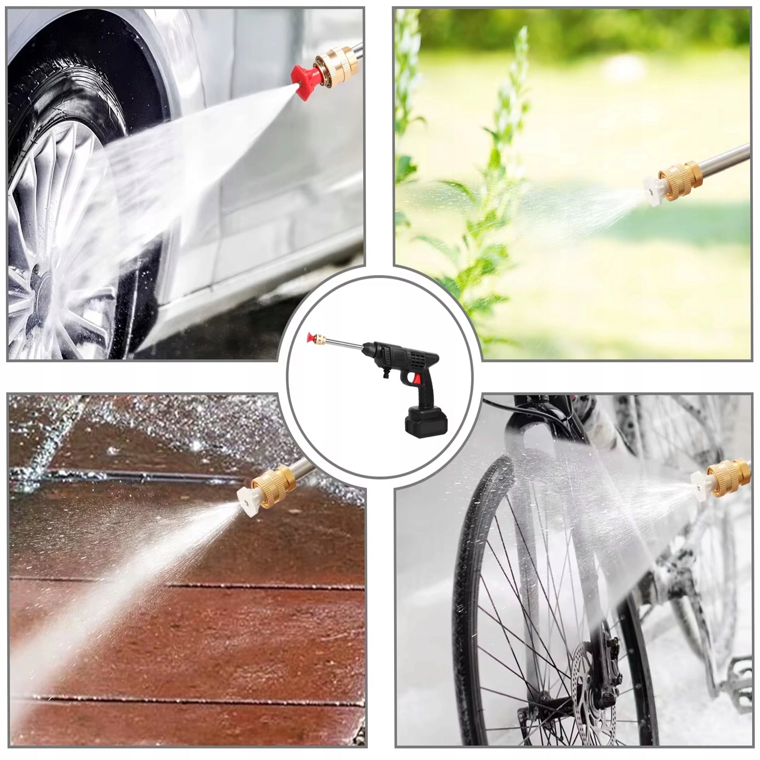 CORDLESS PRESSURE WASHER 65 BAR 2X AKU 21V FOAMER 850W SUITCASE Brand AA