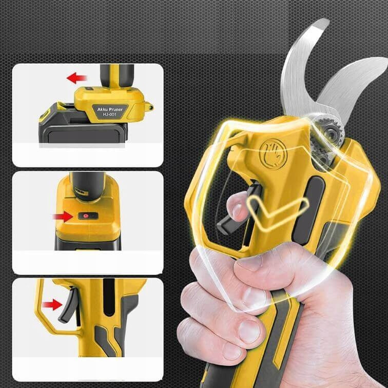 CORDLESS PRUNER CORDLESS GARDEN BRANCH SHEARS 600W 2 AKU Power supply battery operated