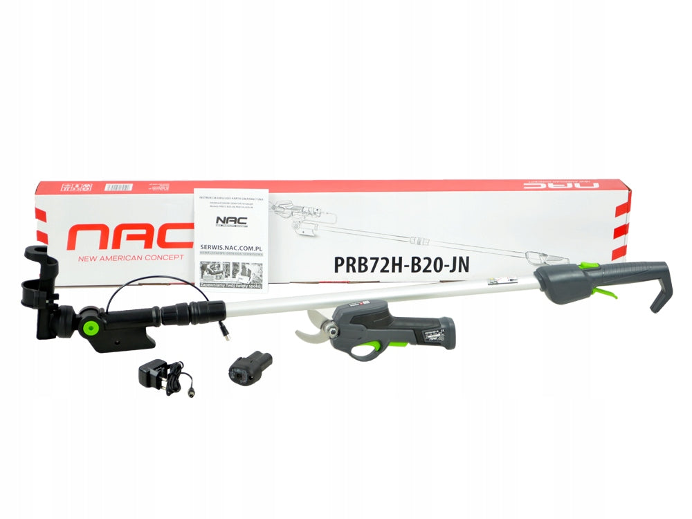 CORDLESS PRUNER FOR BRANCHES NAC 7.2 V 2 Ah LENGTH ADJUSTMENT UP TO 320 CM Brand NAC