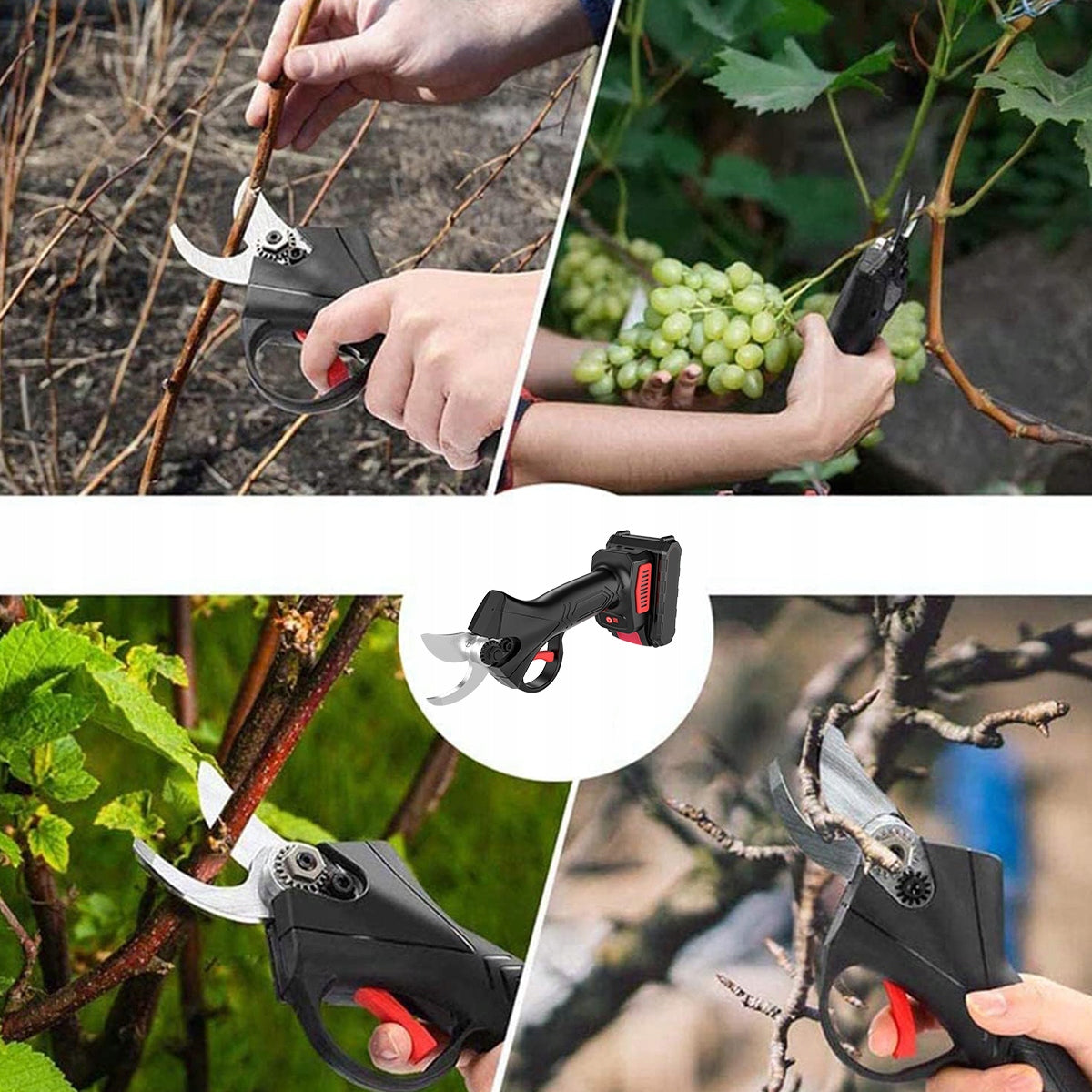 CORDLESS PRUNER FOR TREE BRANCH SHRUBS HEDGE TRIMMER 21V STRONG Manufacturer code 6942201837372