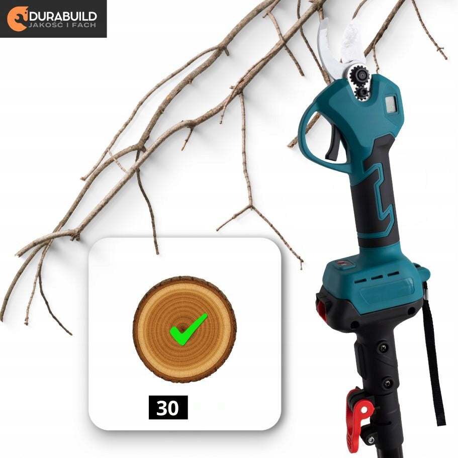 CORDLESS PRUNING SHEARS FOR BRANCHES WITH BOOM SET DURABUILD Brand Durabuild