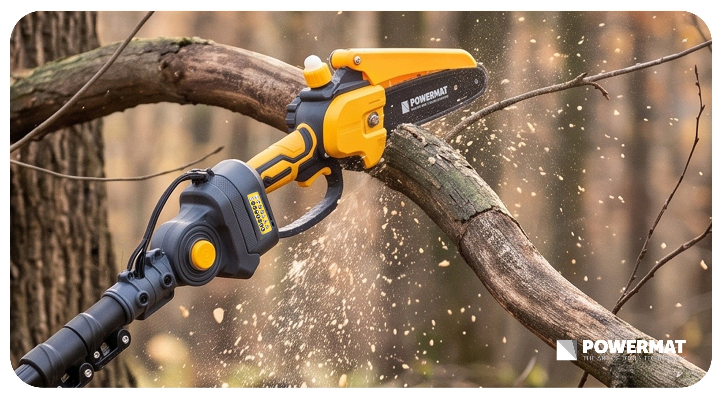 CORDLESS SAW FOR BRANCHES + CORDLESS PRUNER + BOOM 2X AKU 3AH Manufacturer code PM1644