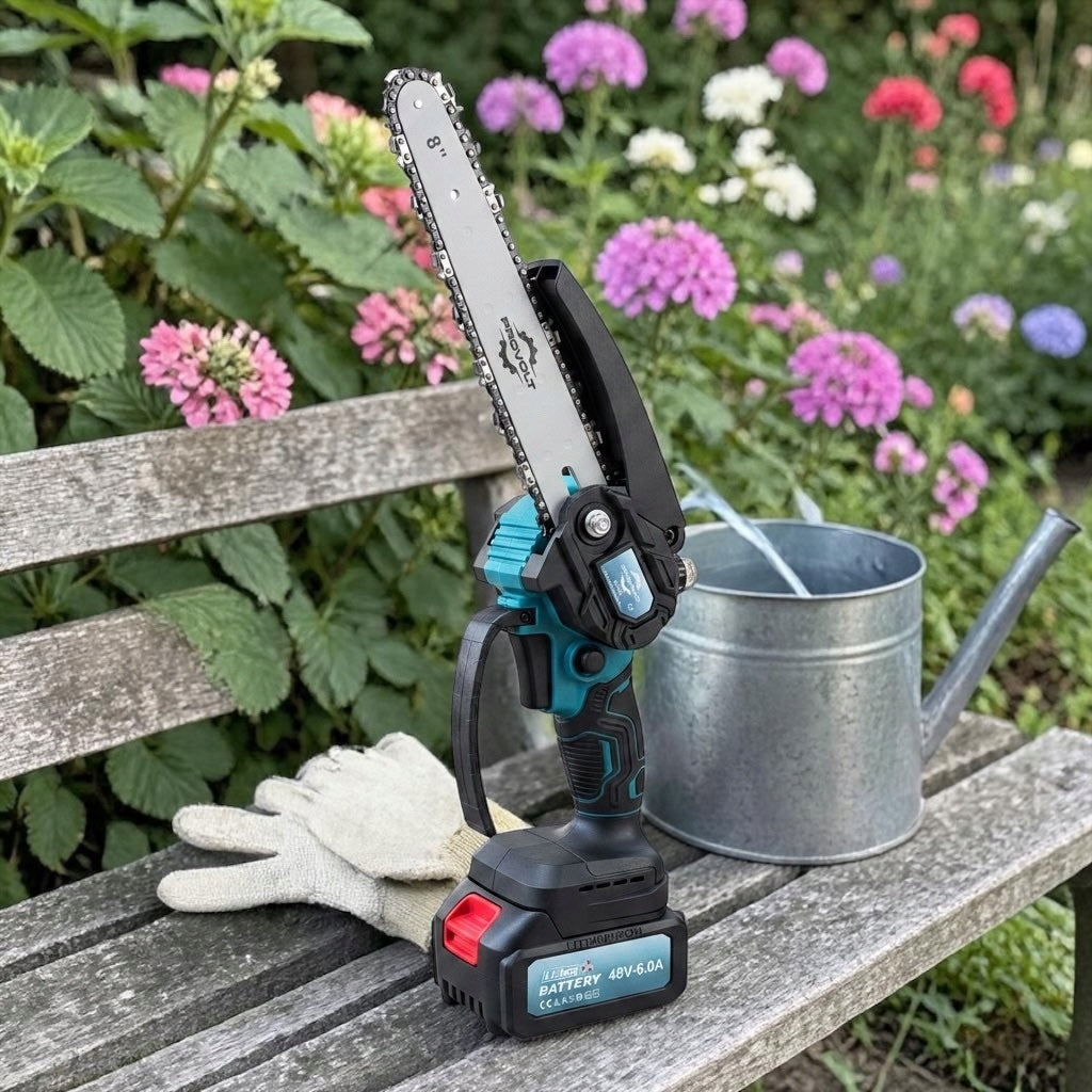 CORDLESS SAW PROVOLT 24 cm and 18,5cm 48VF BRUSHLESS 4 GUIDES Power supply battery operated