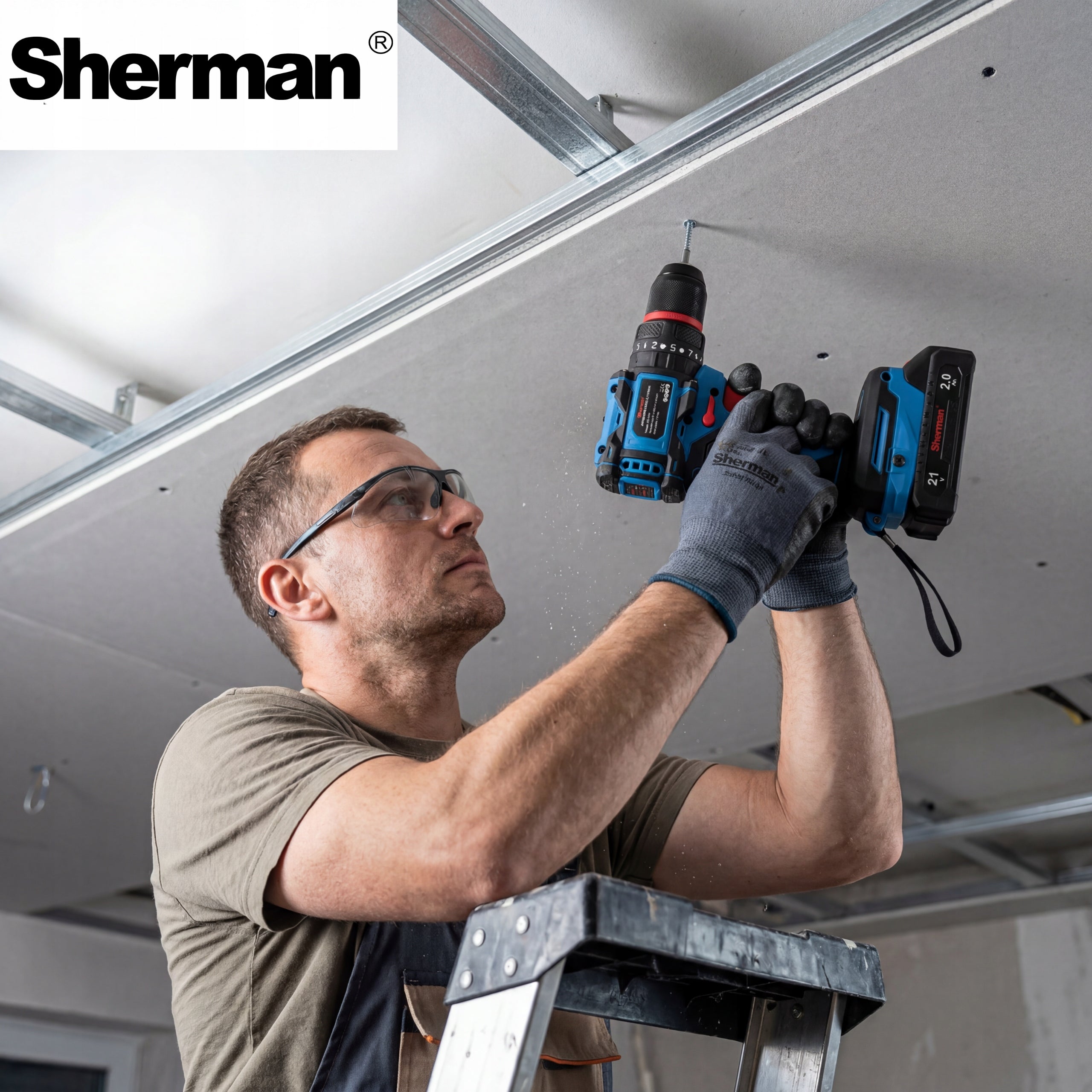 CORDLESS SCREWDRIVER WITH IMPACT ET-102 SHERMAN SUITCASE + 2x AKU Manufacturer code WKRĘTARKA AKUMULATOROWA ET-10210