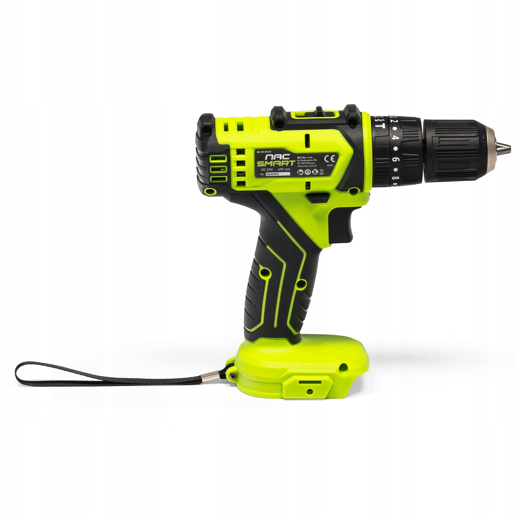 CORDLESS SCREWDRIVER WITH IMPACT NAC SMART 20V 40NM 2 GEARS LED BODY LAMP Manufacturer code 5905842532021