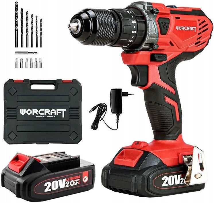 CORDLESS SCREWDRIVER Worcraft CHD-S20LIWB 40Nm 2 Gears Set of 2xAKU Packaging status original