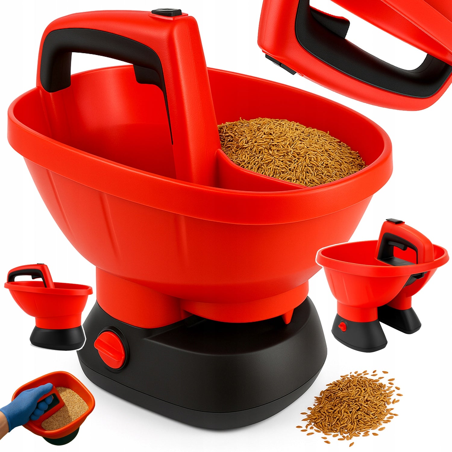 CORDLESS SEED DRILL FERTILIZER GRASS SEED SPREADER 3L AUTOMATIC OD5035 Brand Ondragon
