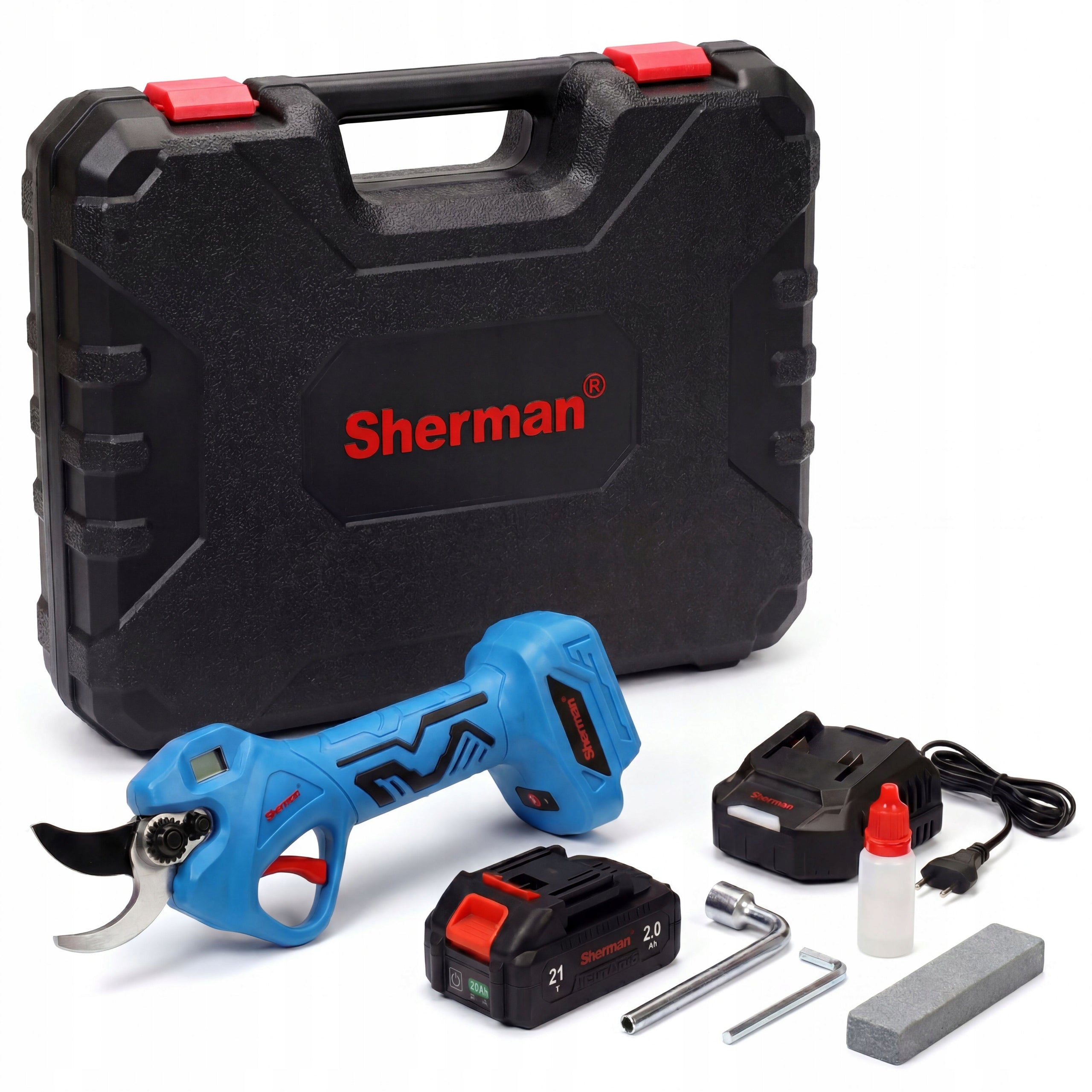 CORDLESS SHEAR FOR CUTTING POWERFUL LIGHT FAST! AKU 2x 2.0Ah | Sherman Packaging status original