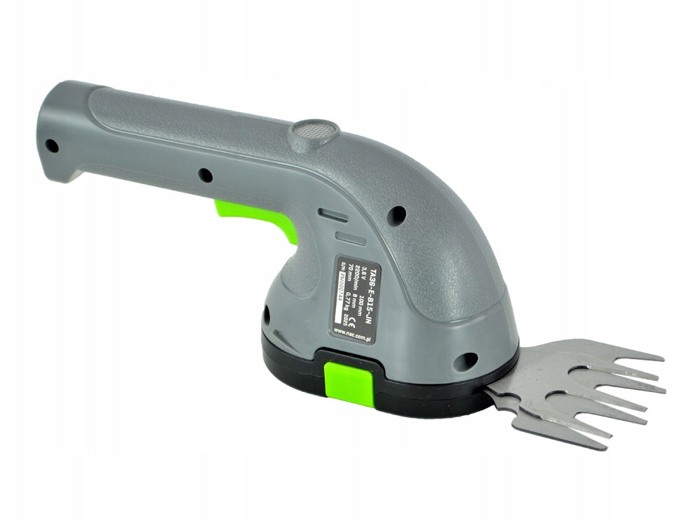 CORDLESS SHEARS FOR GRASS AND SHRUBS NAC 3,6 V 1,5 Ah 2 INTERCHANGEABLE BLADES Working length 10 cm