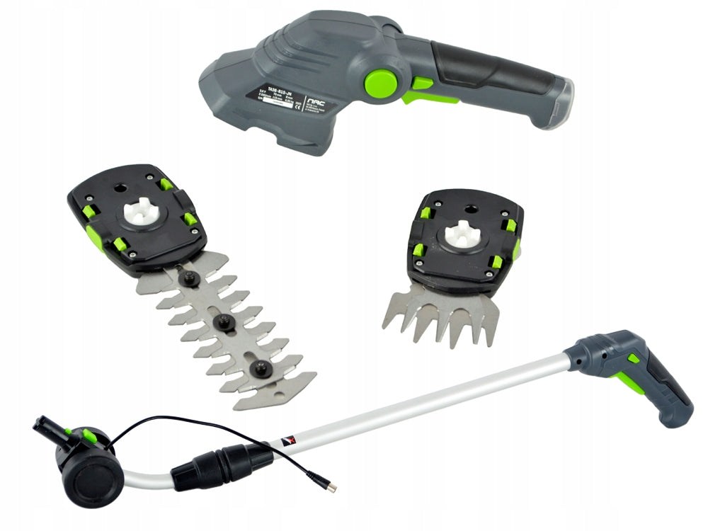 CORDLESS SHEARS FOR GRASS AND SHRUBS NAC WITH ADDITIONAL HANDLE 7.2 V 1.5 Ah Power supply battery operated