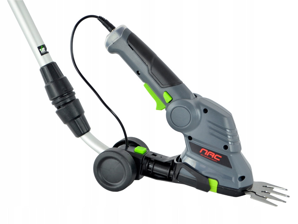 CORDLESS SHEARS FOR GRASS AND SHRUBS NAC WITH ADDITIONAL HANDLE 7.2 V 1.5 Ah Working length 17 cm