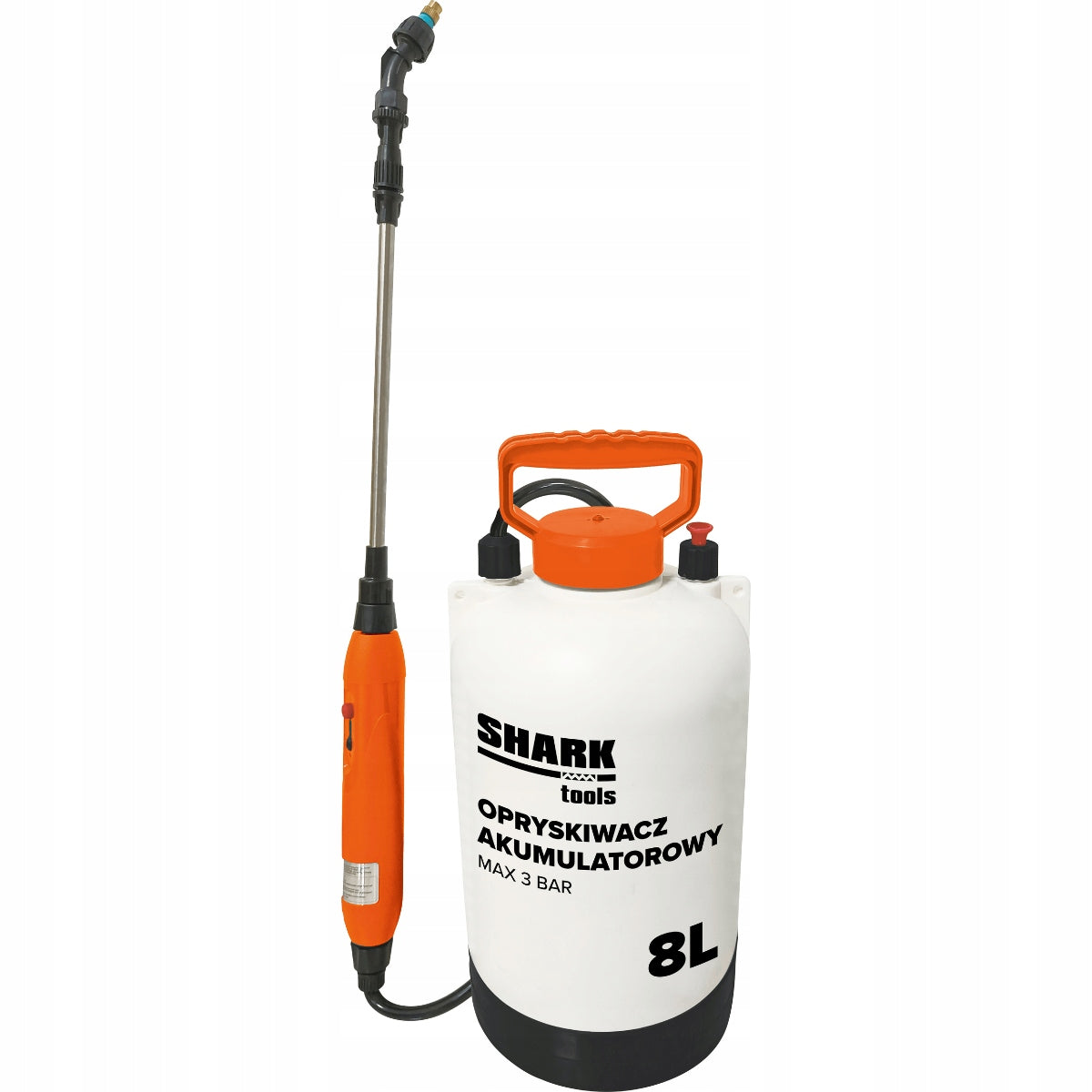 CORDLESS SPRAYER 8L ELECTRIC PRESSURE Garden LANCE 3 NOZZLES Brand Shark Tools