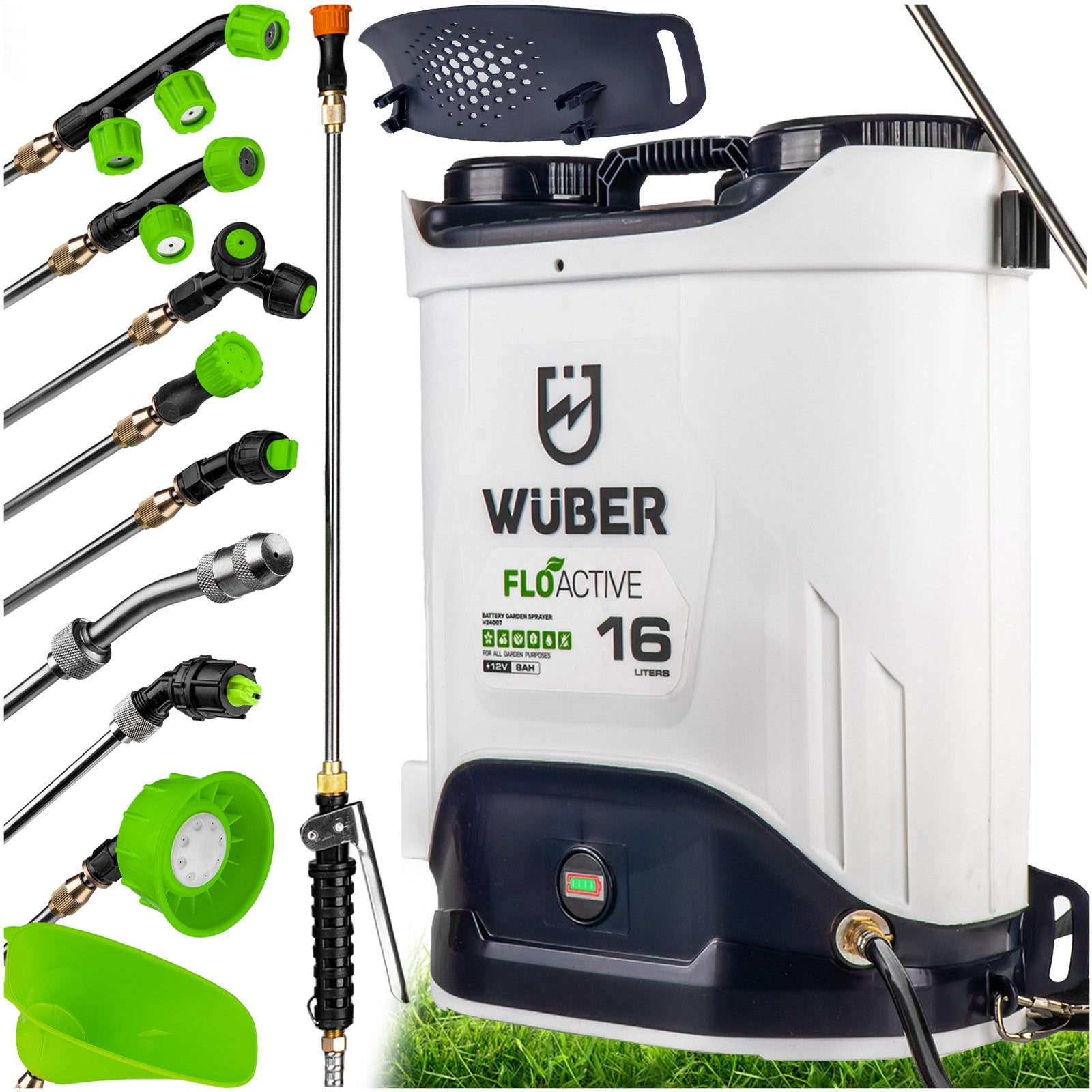 CORDLESS SPRAYER FOR GARDEN POWERFUL WUBER 16 L RANGE 351 CM SOLID