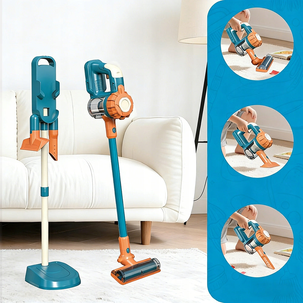CORDLESS STICK VACUUM TOY FOR KIDS WITH REALISTIC SUCTION Product weight with unit packaging 1 kg