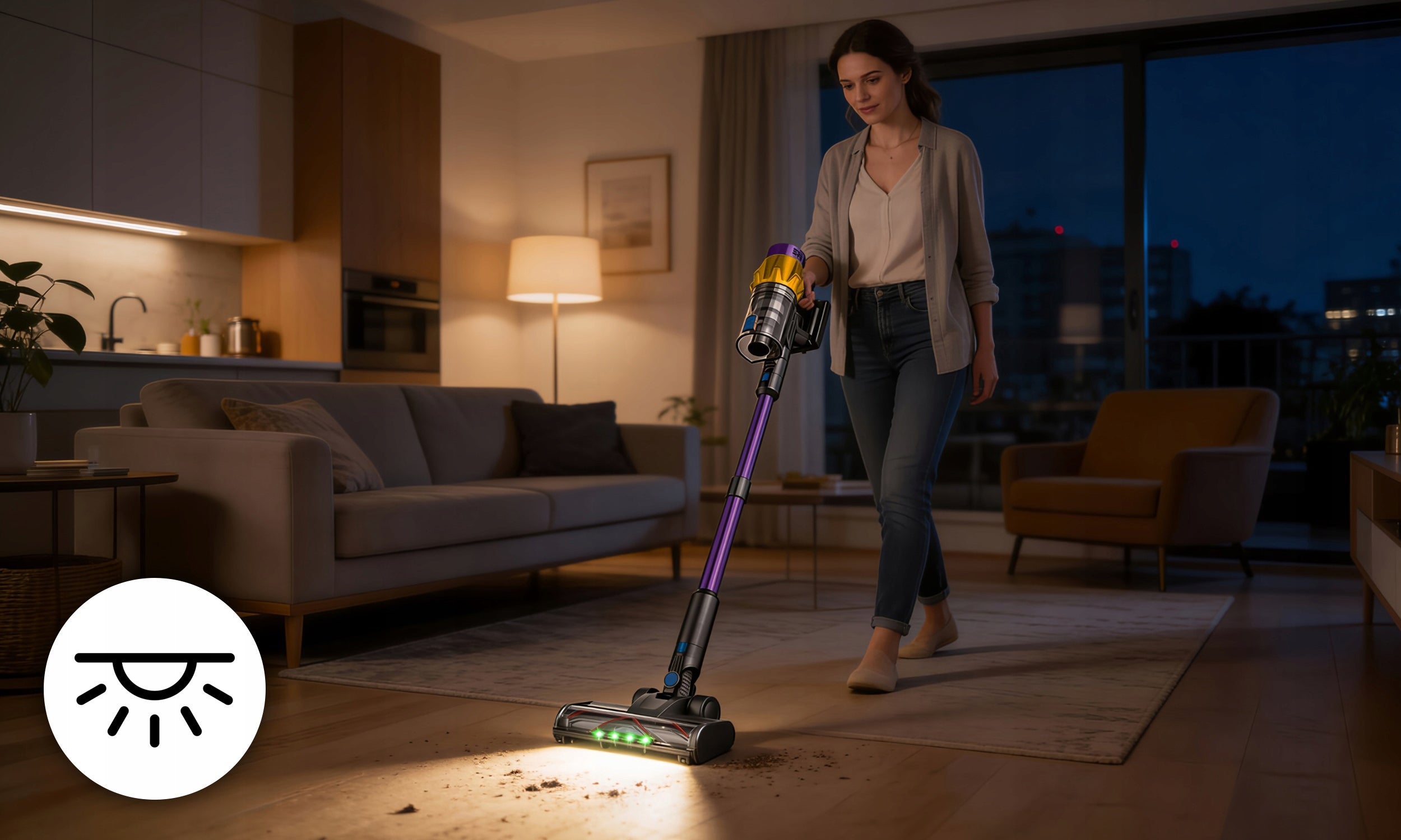 CORDLESS UPRIGHT CORDLESS VACUUM CLEANER POWERFUL 550W MANUAL Dust container volume 0.6 l