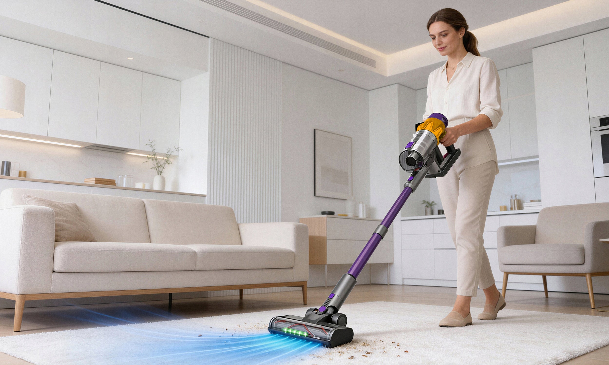 CORDLESS UPRIGHT CORDLESS VACUUM CLEANER POWERFUL 550W MANUAL Manufacturer code Odkurzacz pionowy led 550W