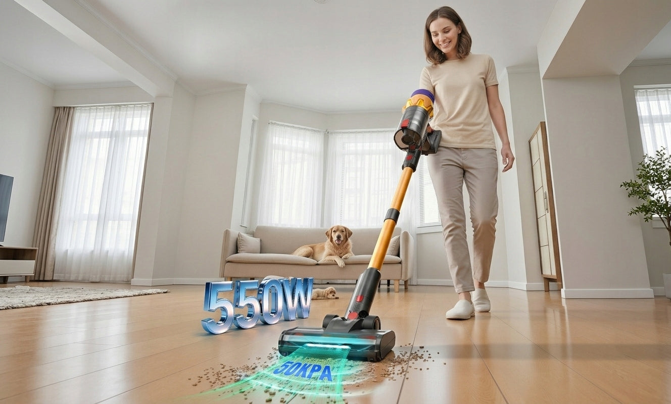 CORDLESS UPRIGHT HANDHELD LED VACUUM CLEANER 550W 50KPA FOR HOME BLOSSOM V18 Manufacturer code V18