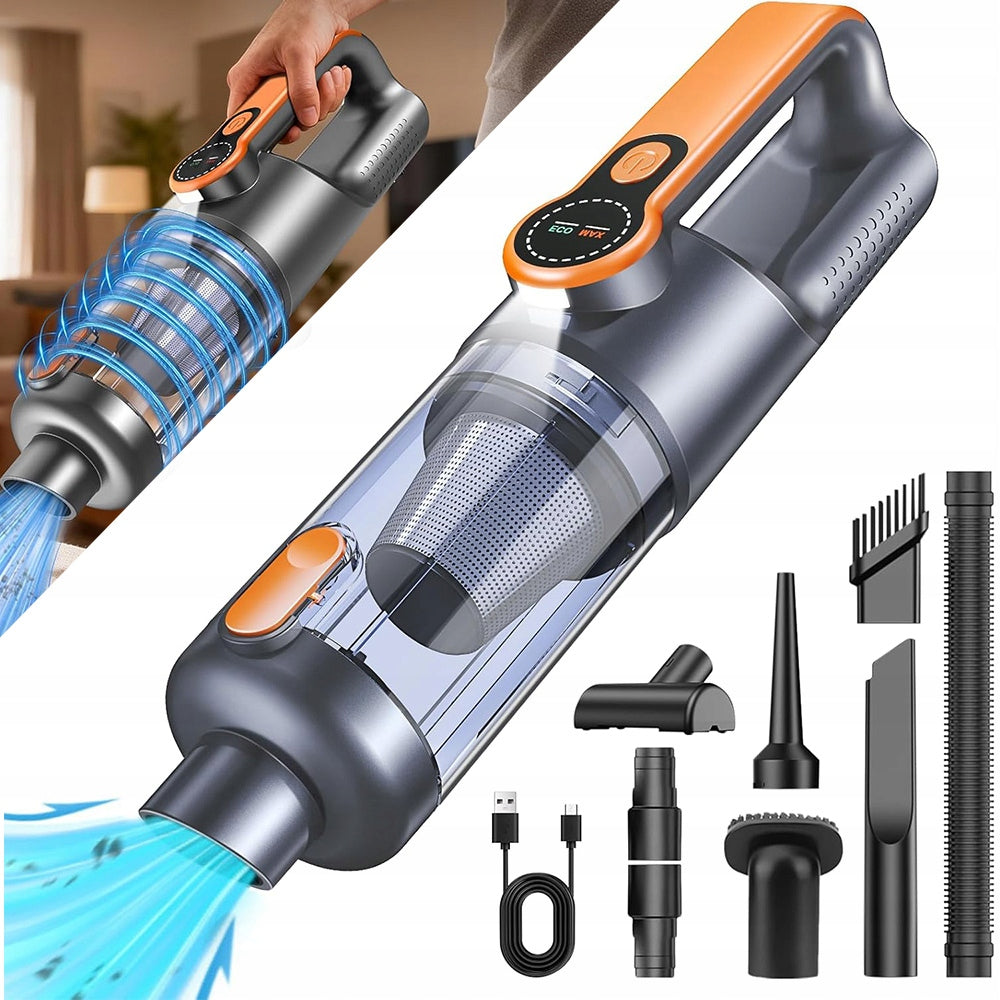 CORDLESS VACUUM CLEANER 17000PA 80000RPM 3 BATTERIES 2000MAH DISPLAY