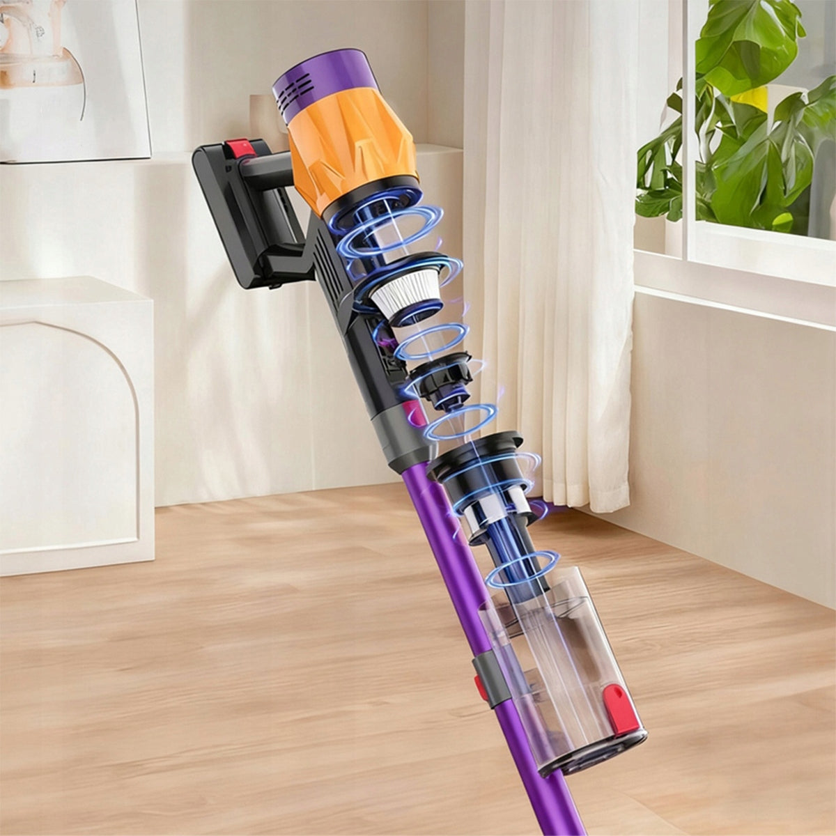 CORDLESS VACUUM CLEANER UPRIGHT BAGLESS LED ELECTRIC BRUSH 550W Manufacturer no brand