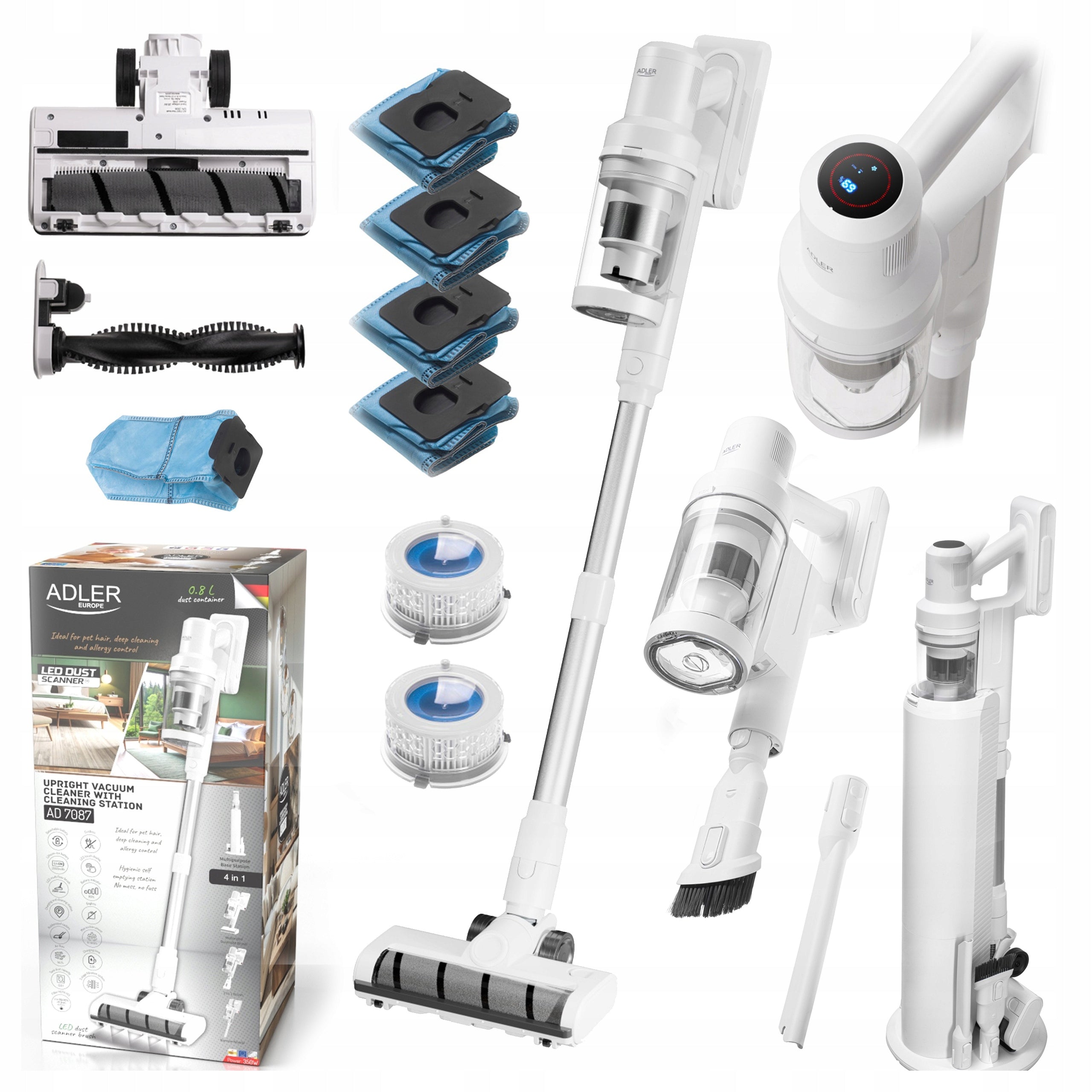 CORDLESS VACUUM CLEANER VERTICAL HANDHELD BAGLESS POWERFUL CYCLONE STATION
