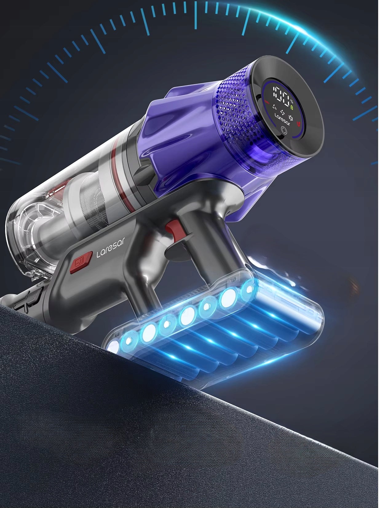 CORDLESS VACUUM CLEANER VERTICAL HANDHELD LARESAR v7 500W 50 000pa POWERFUL Manufacturer code 5907945606197