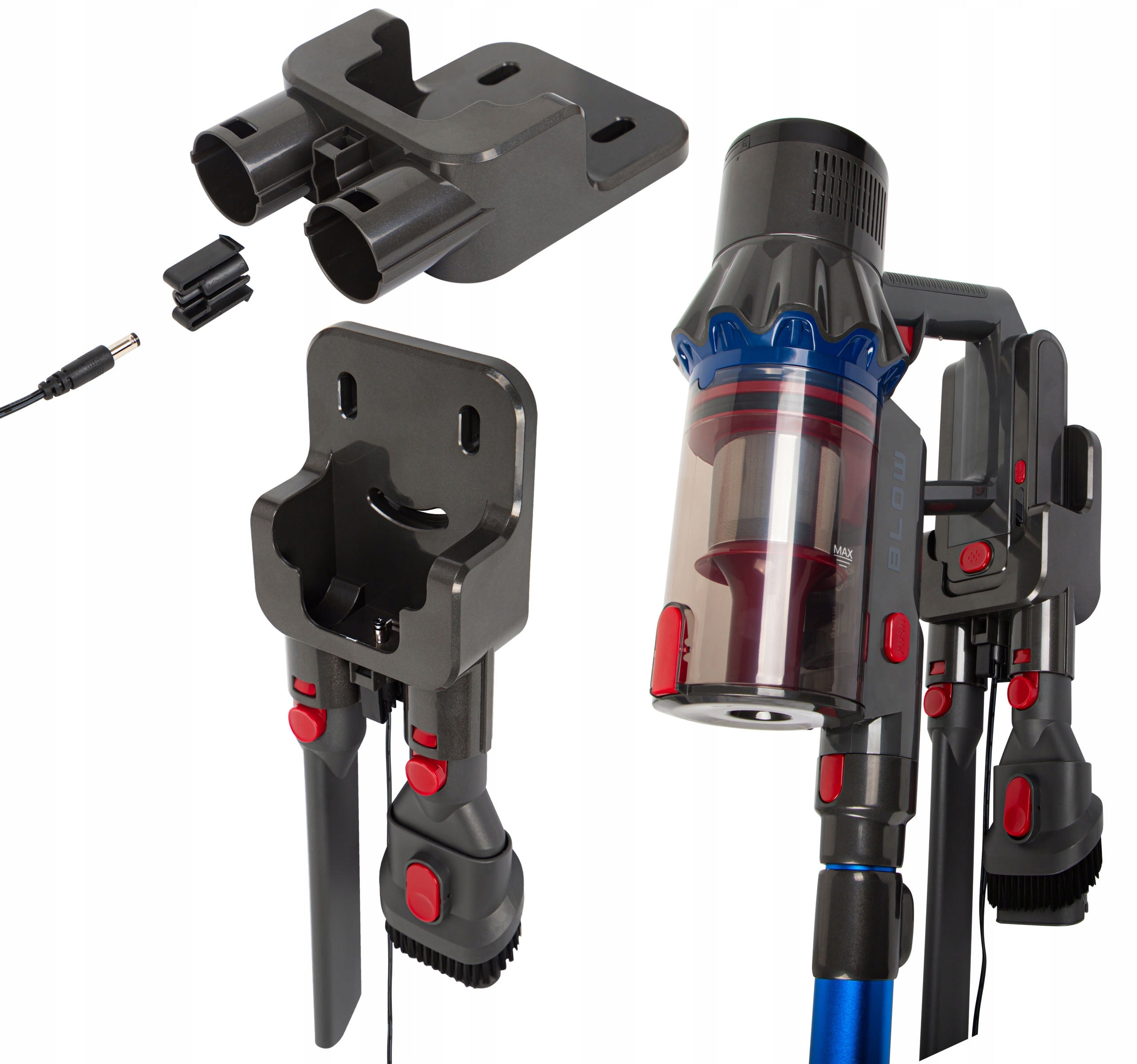 CORDLESS VERTICAL BAGLESS VACUUM CLEANER 450W HANDHELD HEPA LED CYCLONE Power supply rechargeable battery