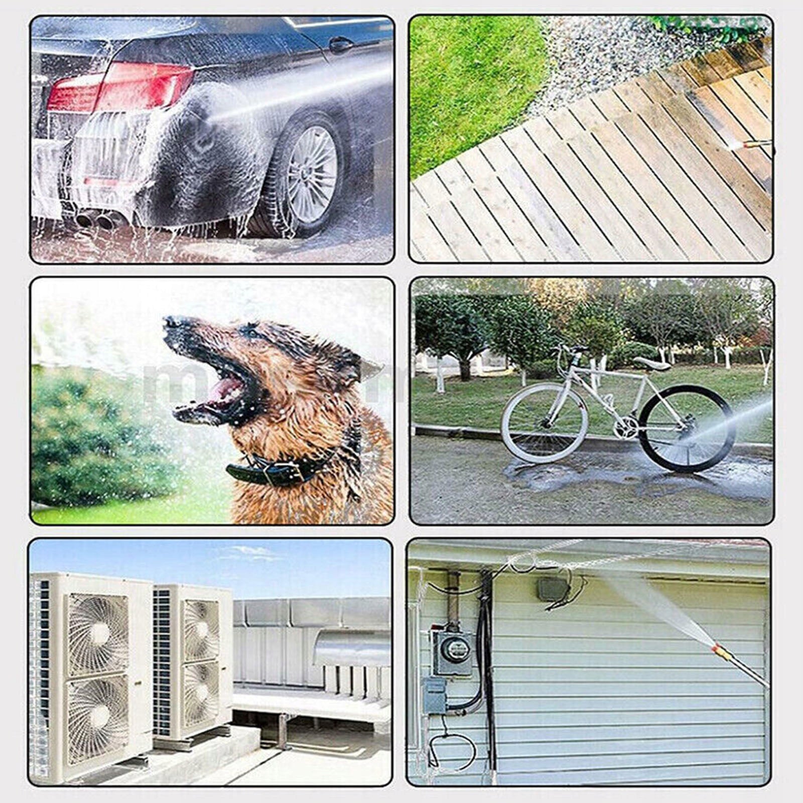 CORDLESS WIRELESS PRESSURE WASHER 1500W TRANSMISSION + 2x AKU 88VF Pump type made of aluminum