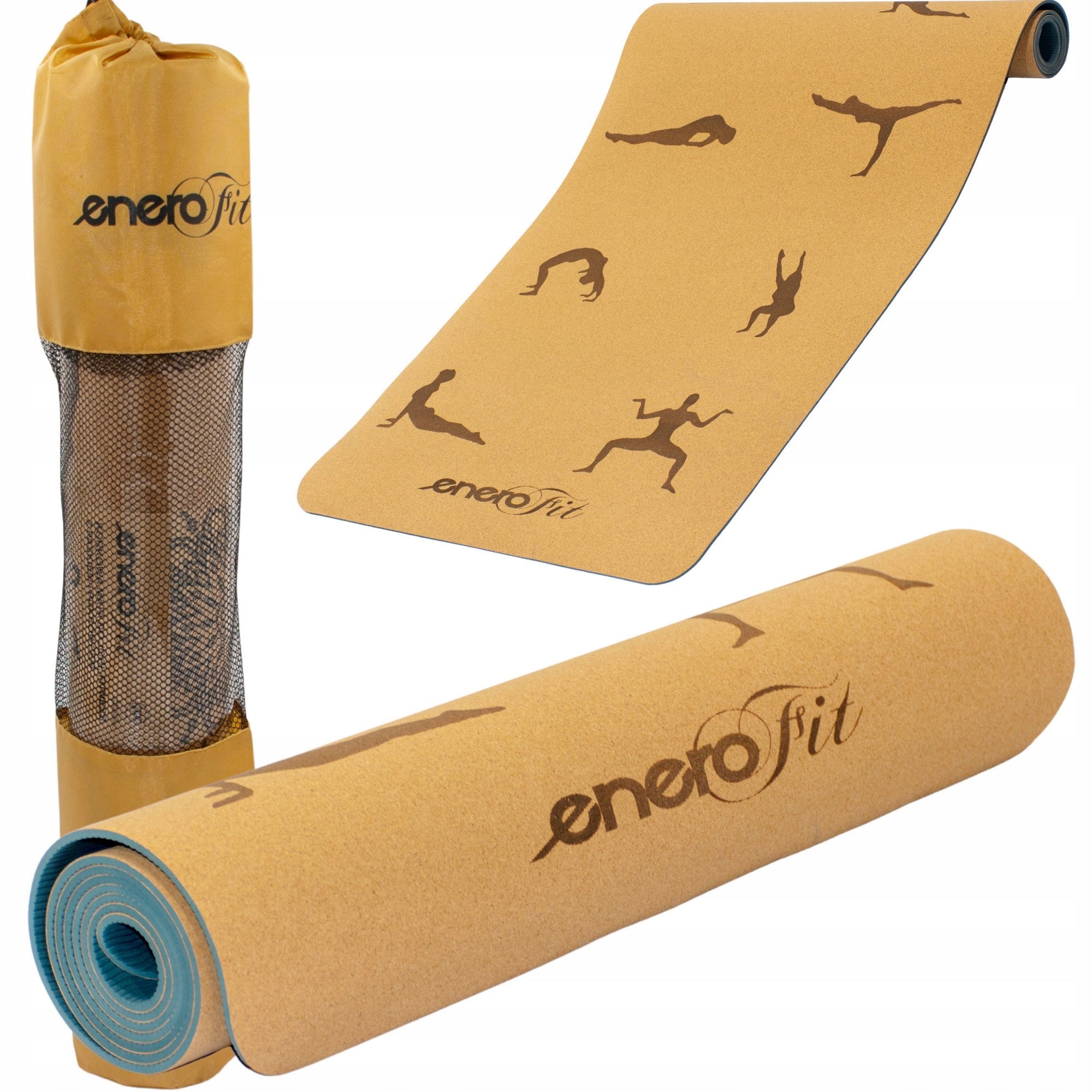 CORK YOGA EXERCISE MAT 183x61x0.4CM ENERO FIT Brand enero fit