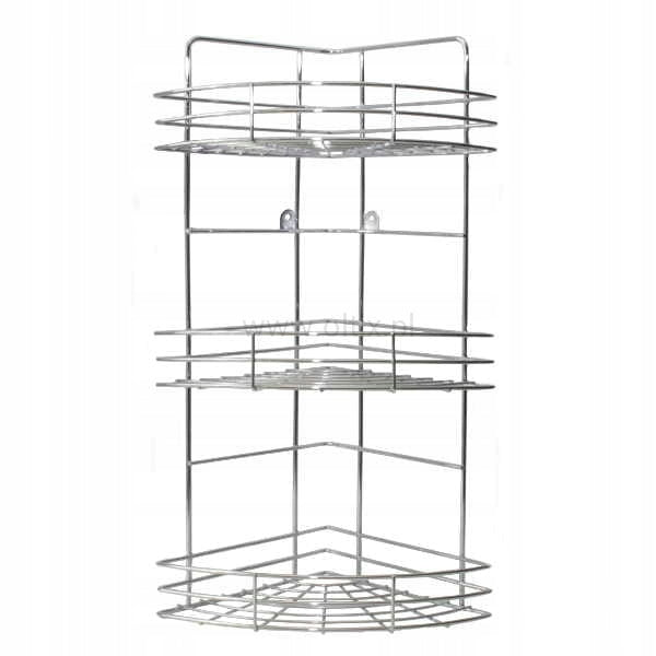CORNER BATHROOM SHELF 3-LEVEL SILVER 20713 Manufacturer code 20713