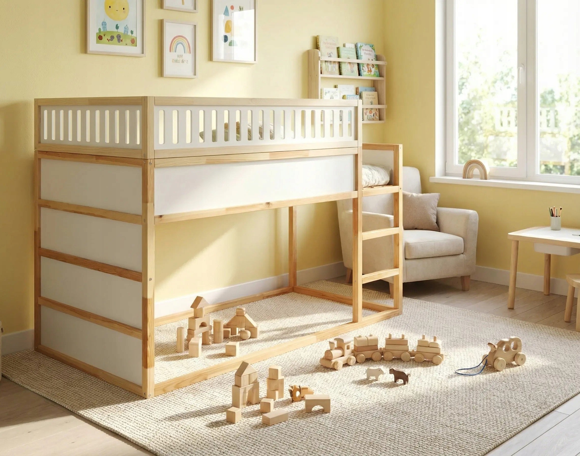 CORNER PROTECTION FOR BED CHICKEN BARRIER 30cm PINE WOOD Manufacturer code I love KURA
