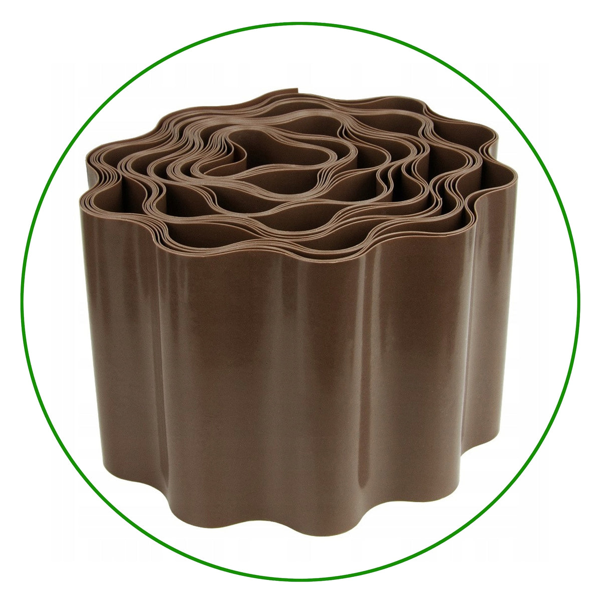 CORRUGATED LAWN EDGING GARDEN PALISADE STRONG 9M X 25CM BROWN BRADAS Manufacturer code OBFB 0920