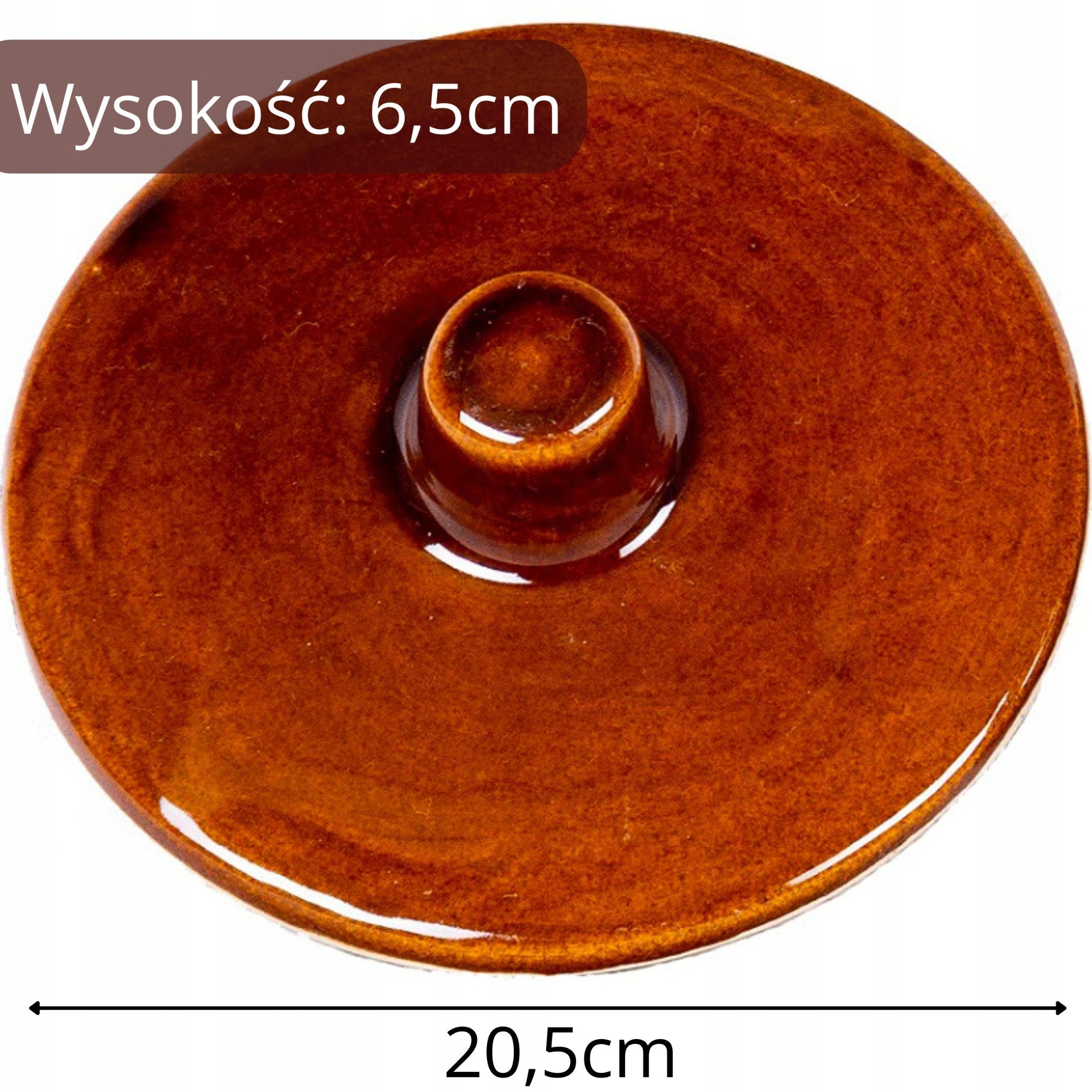 CORRUGATED LID 20CM FOR POT STONEWARE BARREL Color brown