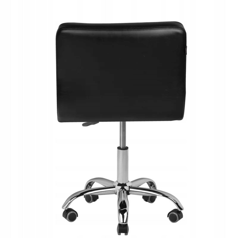 COSMETIC CHAIR SWIVEL ADJUSTABLE UP-DOWN BLACK FAUX LEATHER RUBBERIZED K Product weight with unit packaging 3 kg