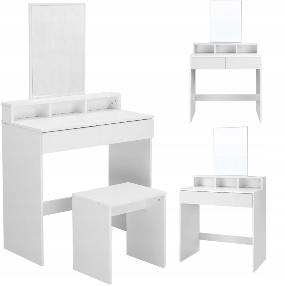 COSMETIC DRESSING TABLE WITH MIRROR + ITALFORM STOOL